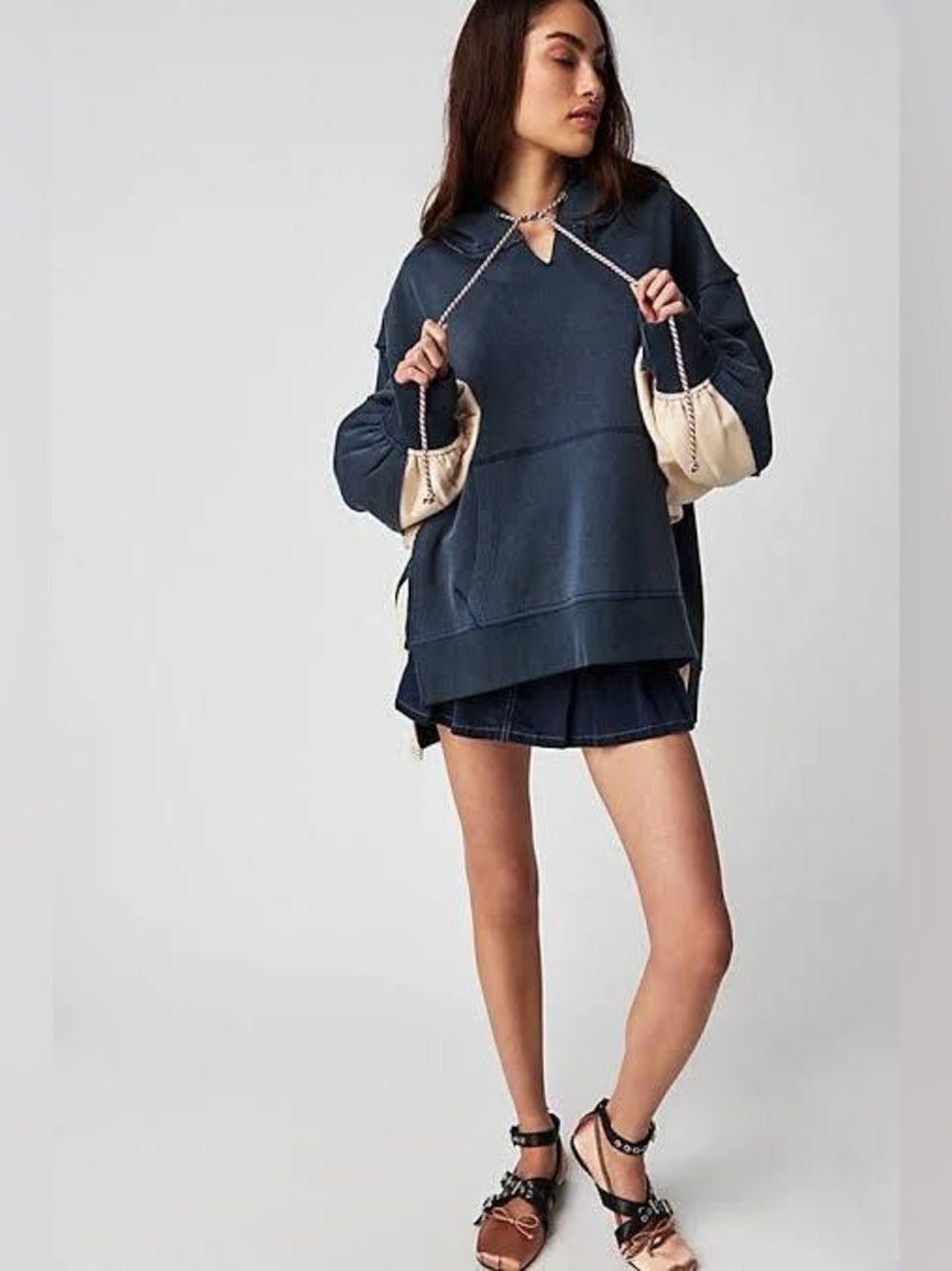 Free People Jimi Oversized Hoodie Sweatshirt | Large